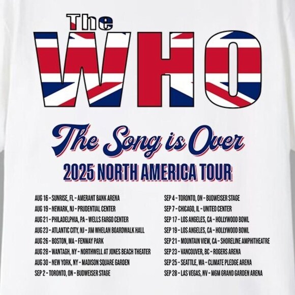 The Who 2025 Concert Tour T-Shirt, Supreme Wholigan Fan Club Gift Unisex Tee 81 - Picture 2 of 6